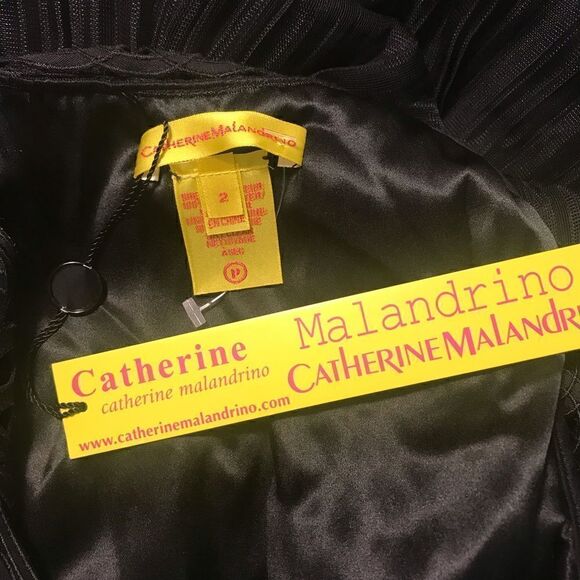 New! Black Catherine Malandrino Sleeveless Dress - Picture 4 of 5